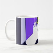 Moeder's Mobile Hands Violet Avocado White Koffiemok (Links)