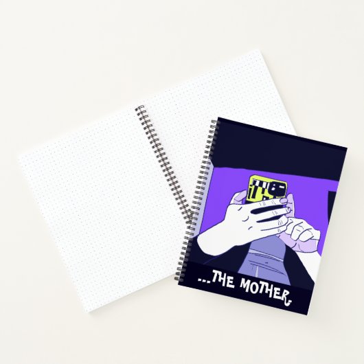 Moeder's Mobile Hands Violet Avocado White Notitieboek (Binnen)