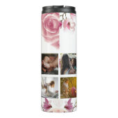 Moeders moderne familie foto collage thermosbeker (Achterkant)