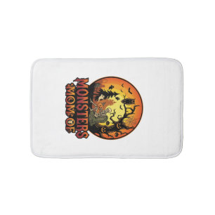 Moeders Monsters Halloween Skelet Pompoen Uil Grie Badmat