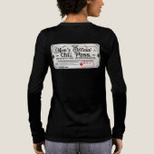 Moeders officiële chillen-pas Tri-Blend shirt (Achterkant)