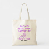 Moeders ongeopenbaarde favoriete grappige roze-paa tote bag (Achterkant)