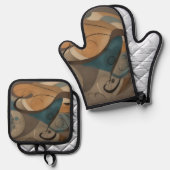 Moeders Ovenwant & Pannenlap Set (Voorkant / Achterkant)