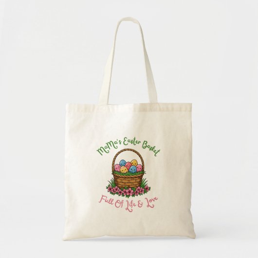 Moeders Pasenmandje Tote Bag (Voorkant)