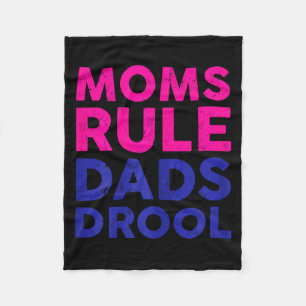 Moeders regelen, vaders kwijlen Funny Moederdag Gr Fleece Deken