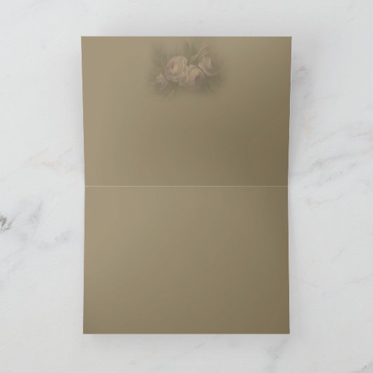 Moeder's Rozen Bedankkaart (Binnen)