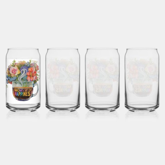 Moeders slok van geluk: moeders slok van geluk: blikvorm glas (Achterkant)