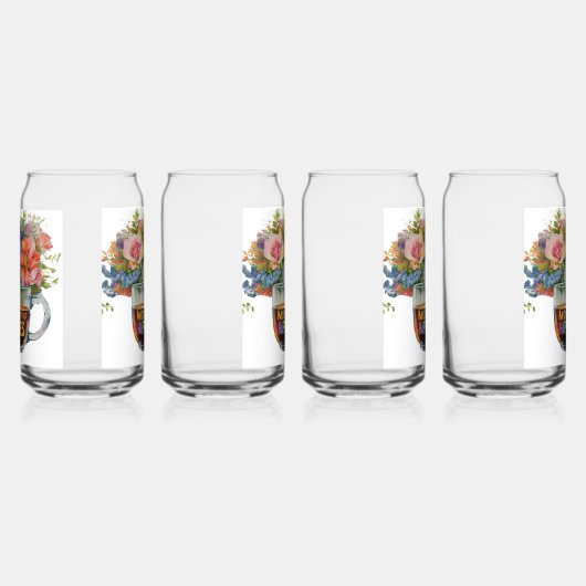 Moeders slok van geluk: moeders slok van geluk: blikvorm glas (Rechts)