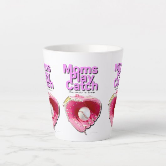 Moeders spelen vangst latte mok (Voorkant)