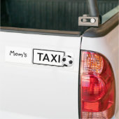 Moeders Taxi/Voetbal bumpersticker (Op Truck)