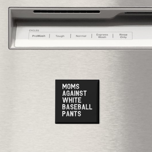 Moeders tegen witte honkbalbroek - Grappig honkbal Magneet (Insitu (Vaatwasser))