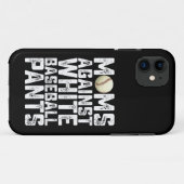 Moeders tegen witte honkbalbroek Moederdag Case-Mate iPhone Case (Achterkant (horizontaal))