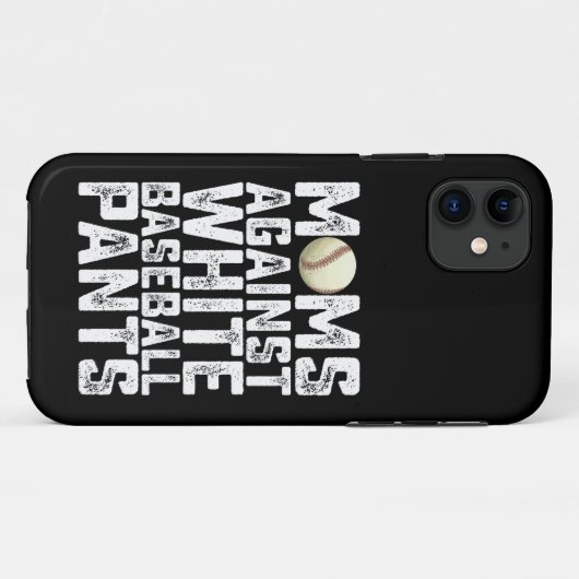 Moeders tegen witte honkbalbroek Moederdag Case-Mate iPhone Case (Achterkant (horizontaal))