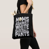 Moeders tegen witte honkbalbroeken moederdag tote bag (Dichtbij)