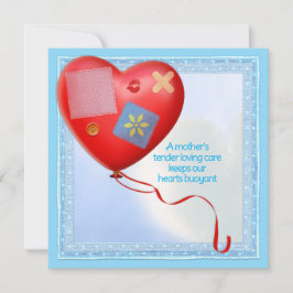 Moeder's TLC Hart Ballonkaart Kaart