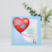 Moeder's TLC Hart Ballonnenkaart Kaart (Staand voorkant)