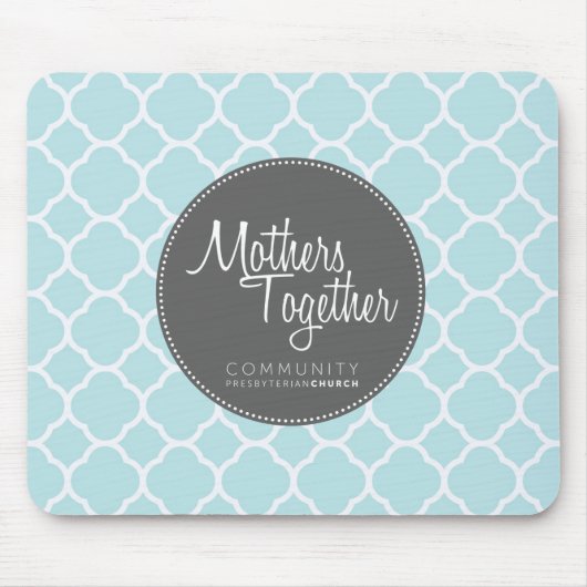 Moeders Together Grey Logo Muismat (Voorkant)