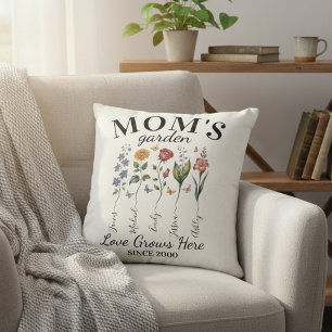 Moeders Tuin Aquarel Bloemen Huis Decoratie Kussen