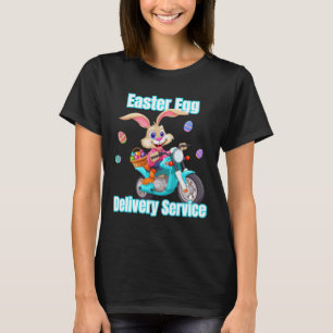 Moeders vaders paasei bezorgdienst konijnenmotoren t-shirt