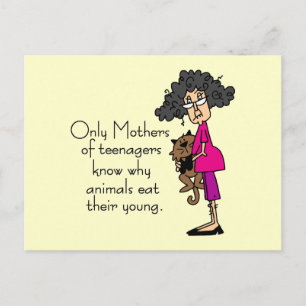Moeders van tieners briefkaart