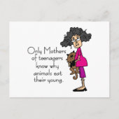 Moeders van tieners briefkaart (Voorkant)