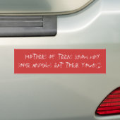 Moeders van tieners bumpersticker (Op auto)