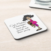 Moeders van tieners drankjes onderzetter (Linkerzijde)