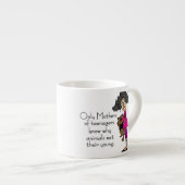 Moeders van tieners espresso kop (Voorkant rechts)