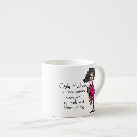 Moeders van tieners espresso kop (Voorkant rechts)