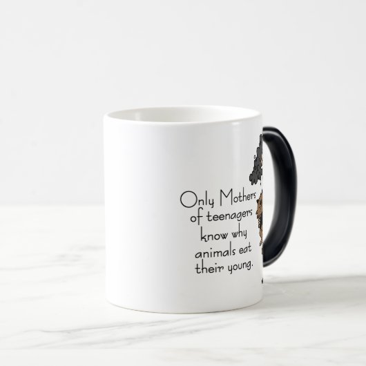 Moeders van tieners magische mok (Voorkant rechts)