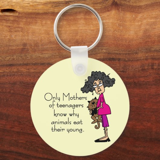Moeders van tieners sleutelhanger (Voorkant)