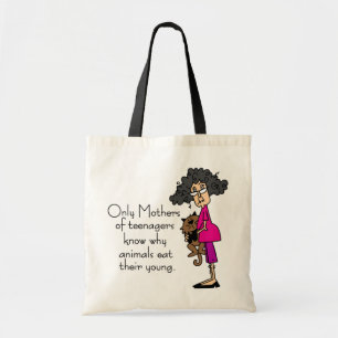 Moeders van tieners tote bag