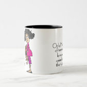 Moeders van tieners tweekleurige koffiemok (Center)