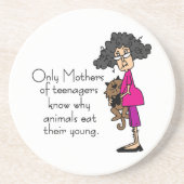 Moeders van tieners zandsteen onderzetter (Voorkant)