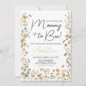 Moeders verjaardagsfeestje voor wilde bloemetjes b kaart (Voorkant)