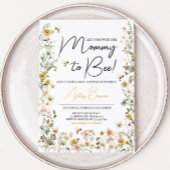 Moeders verjaardagsfeestje voor wilde bloemetjes b kaart