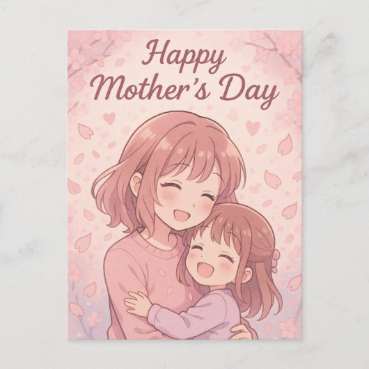 Moeders verjaardagskaart in haar favoriete kleur feestdagenkaart (Voorkant)