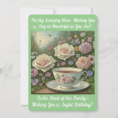 Moeders verjaardagskaart kaart (Voorkant)