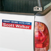 Moeders voor Scott Walker Bumpersticker (Op Truck)