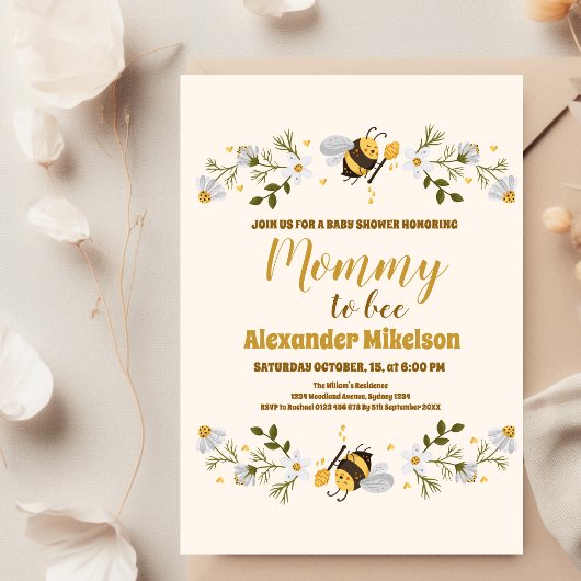 Moeders worden baby shower kaart