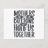 Moeders zijn als Buttonnen die ze ons samen houden Aankondigingskaart (Voorkant)