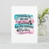 Moeders zijn als Buttonnen Kaart (Staand voorkant)