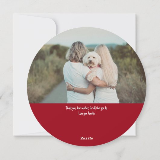 Moeders zijn als knoppen | MOEDERDAG Feestdagenkaart (Achterkant)