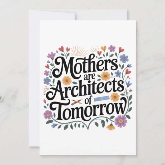Moeders zijn architecten van morgen kaart (Voorkant)