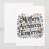 Moeders zijn architecten van morgen kaart (Voorkant / Achterkant)