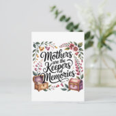 Moeders Zijn De Bewaarders Van Herinneringen Briefkaart (Staand voorkant)