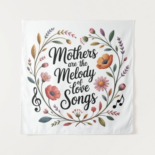 Moeders Zijn De Melodie Van Liefdesliedjes Wandkleed (Voorkant)