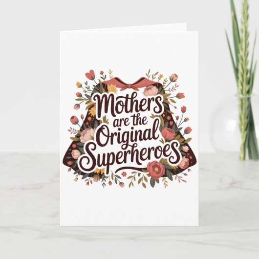 Moeders Zijn De Originele Superhelden Kaart (Voorkant)