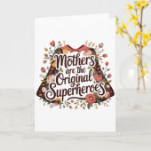 Moeders Zijn De Originele Superhelden Kaart (Gele Bloem)