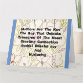 Moeders zijn de sleutel kaart (Voorkant)